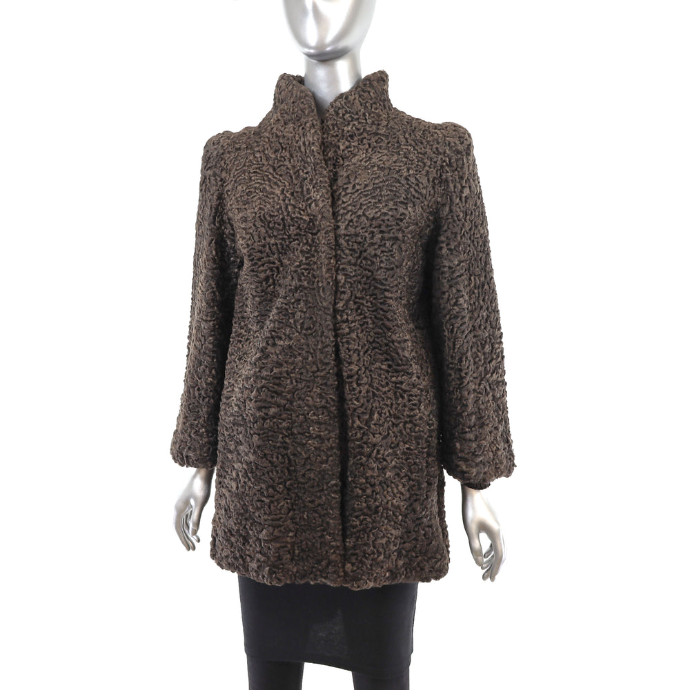 Rosendorf/ Evans Brown Persian Lamb Jacket- Size S