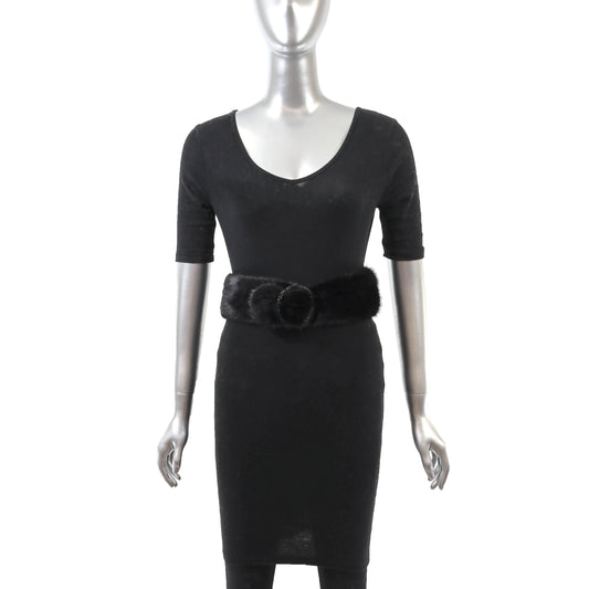 Black Mink Belt- One Size
