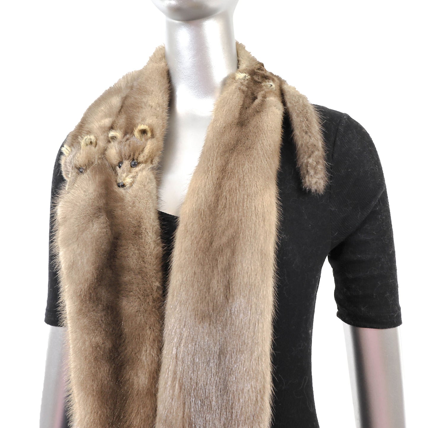 Grey Mink Boa- Size Free