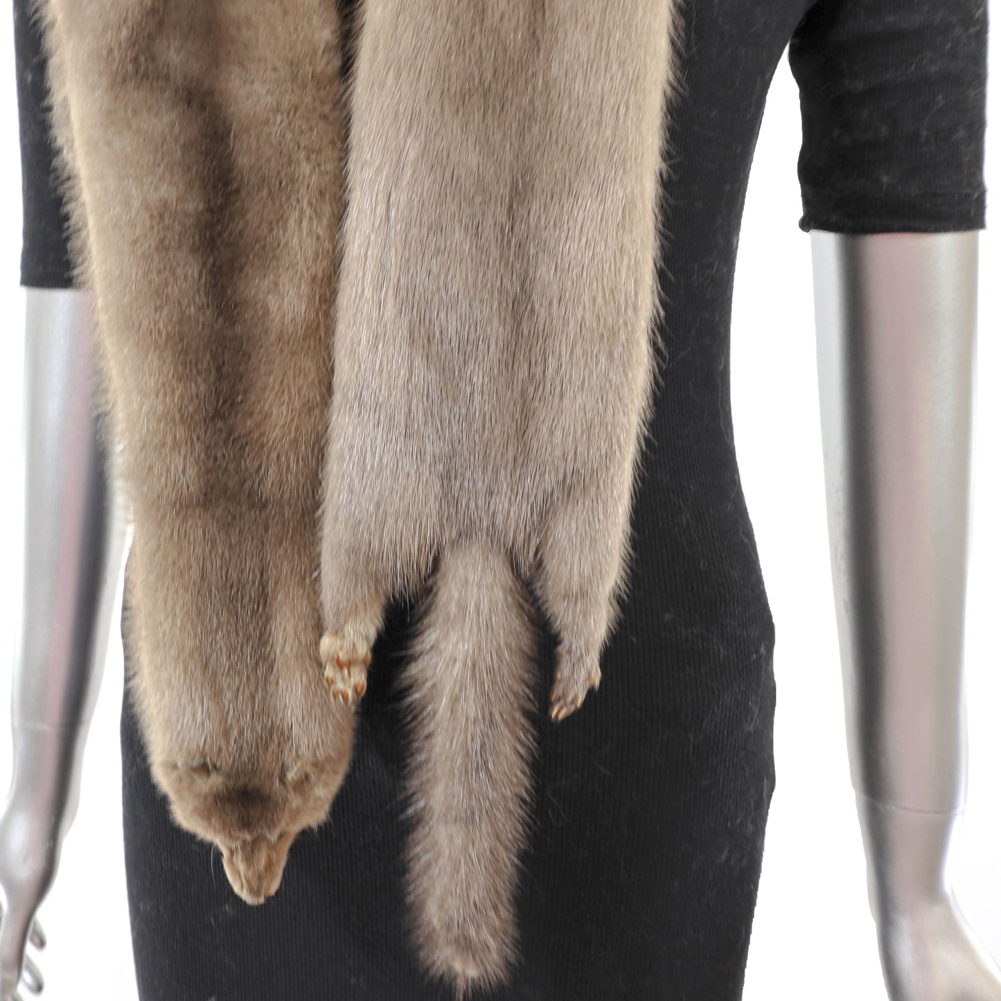 Grey Mink Boa- Size Free