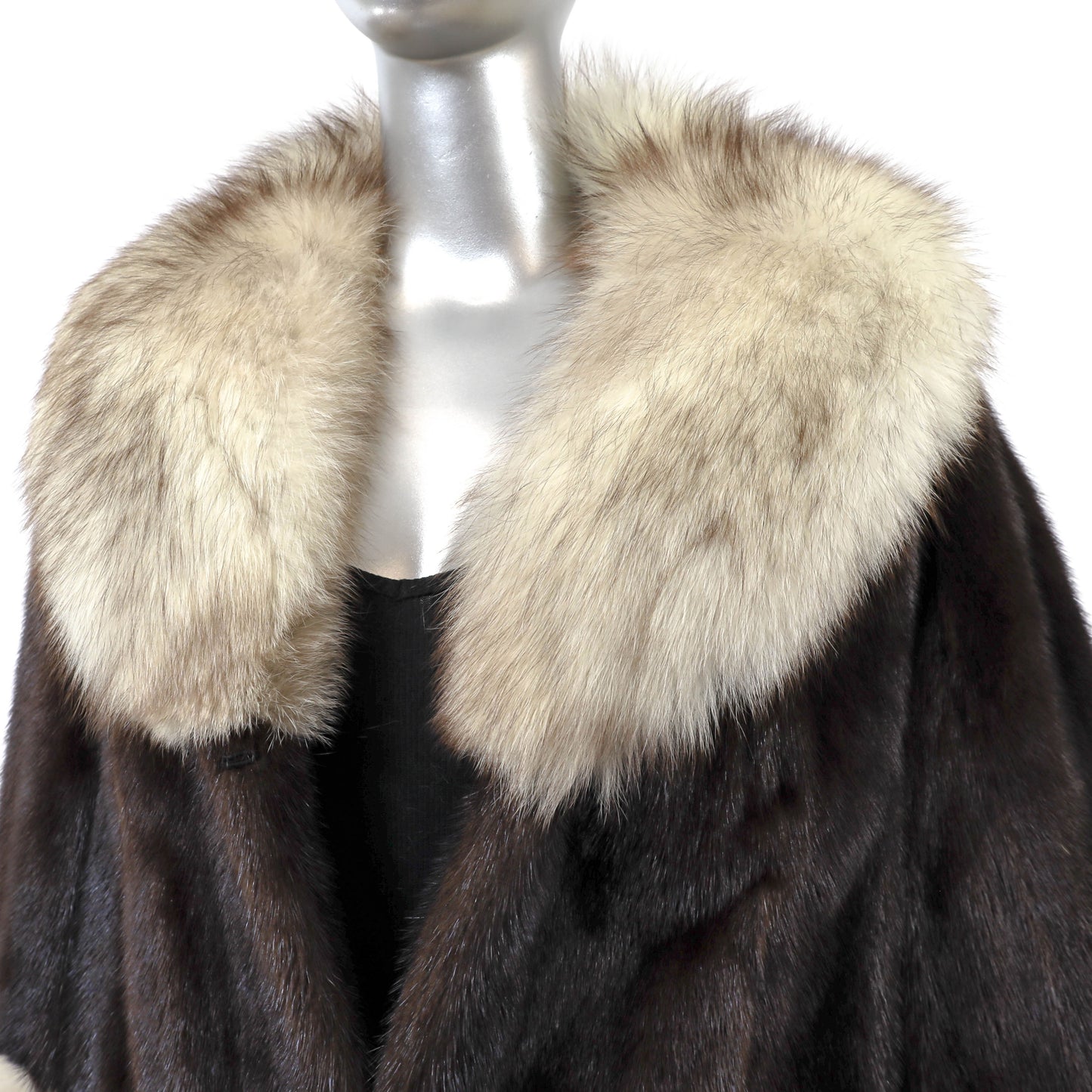 Mink and Fox Cape- Size L