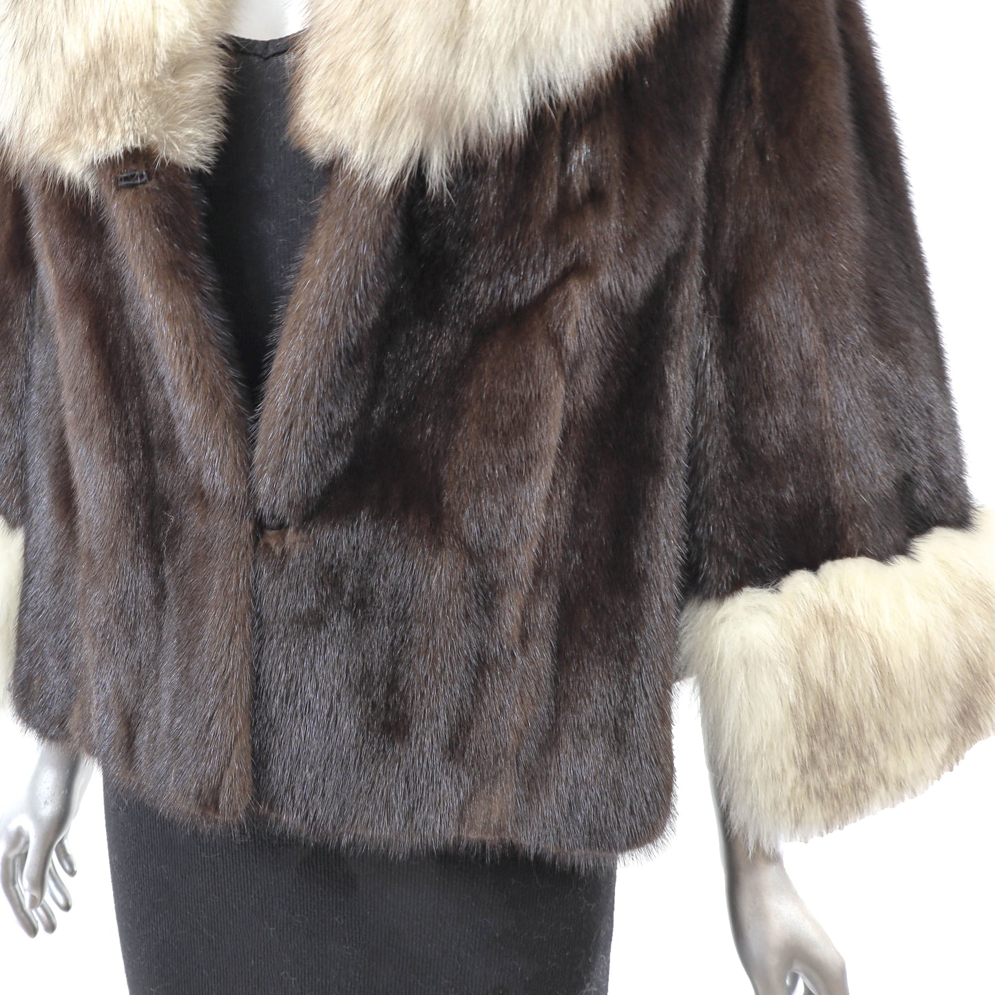 Mink and Fox Cape- Size L