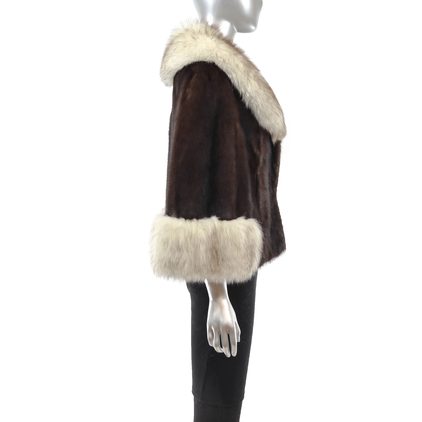 Mink and Fox Cape- Size L