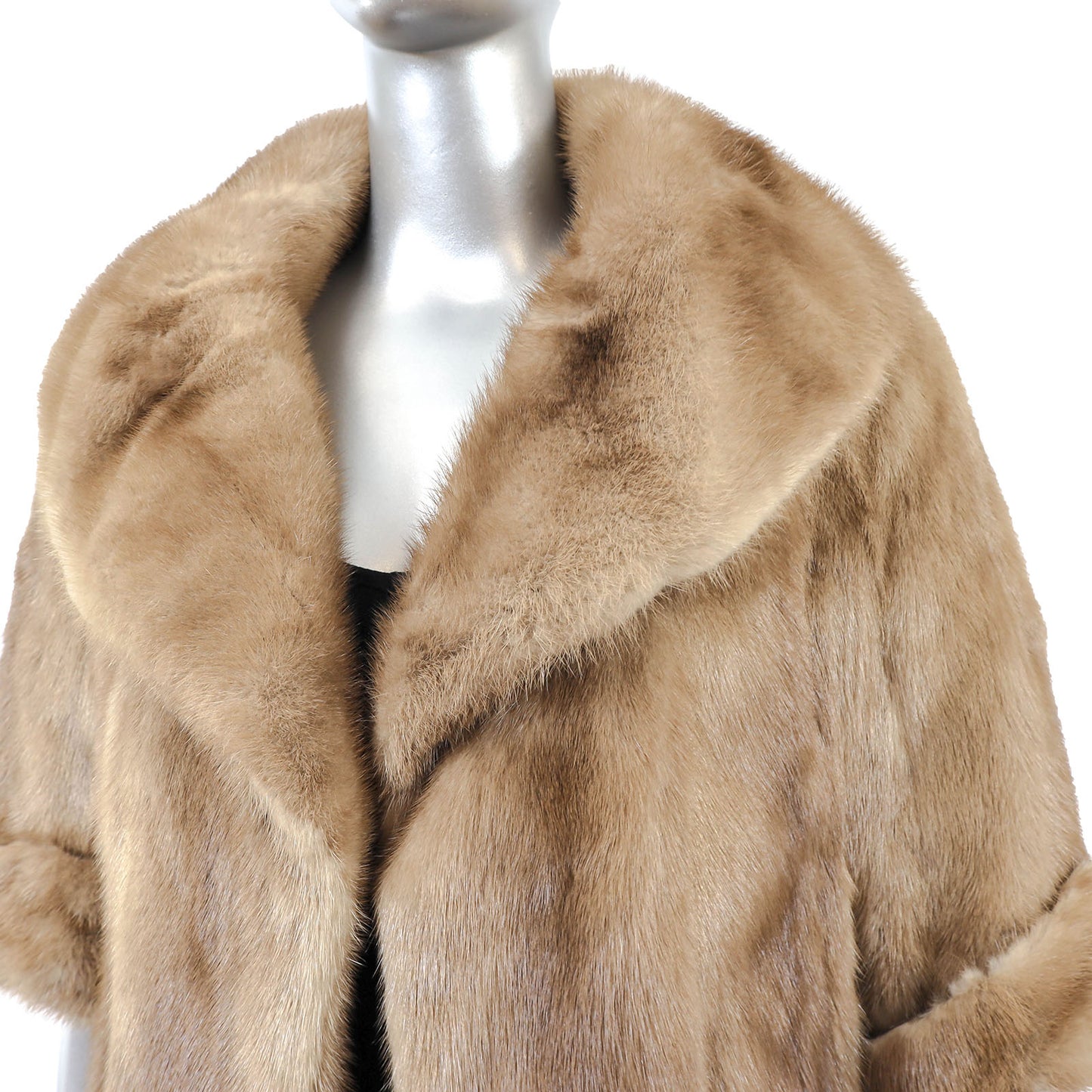 Light Brown Mink Cape- Size Free