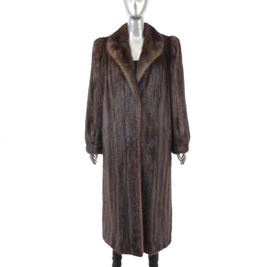 Brown Mink Coat- Size M