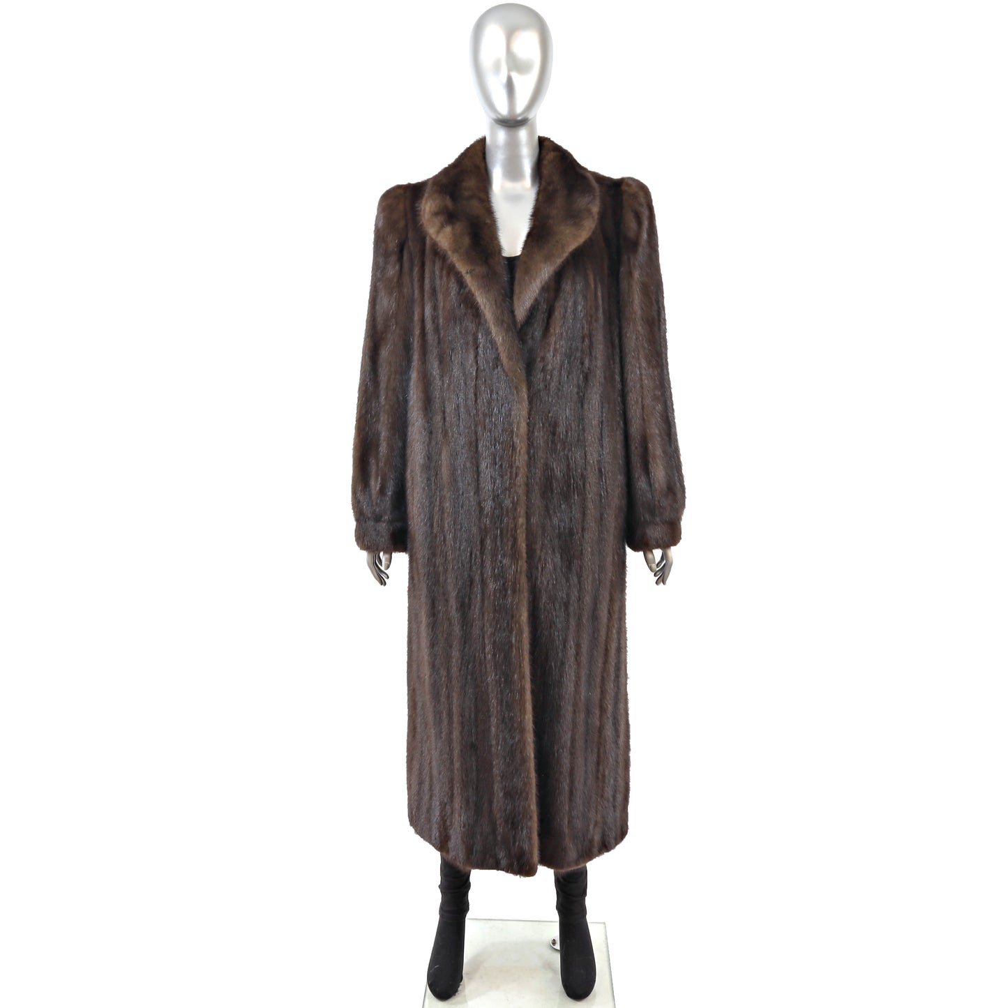 Brown Mink Coat- Size M