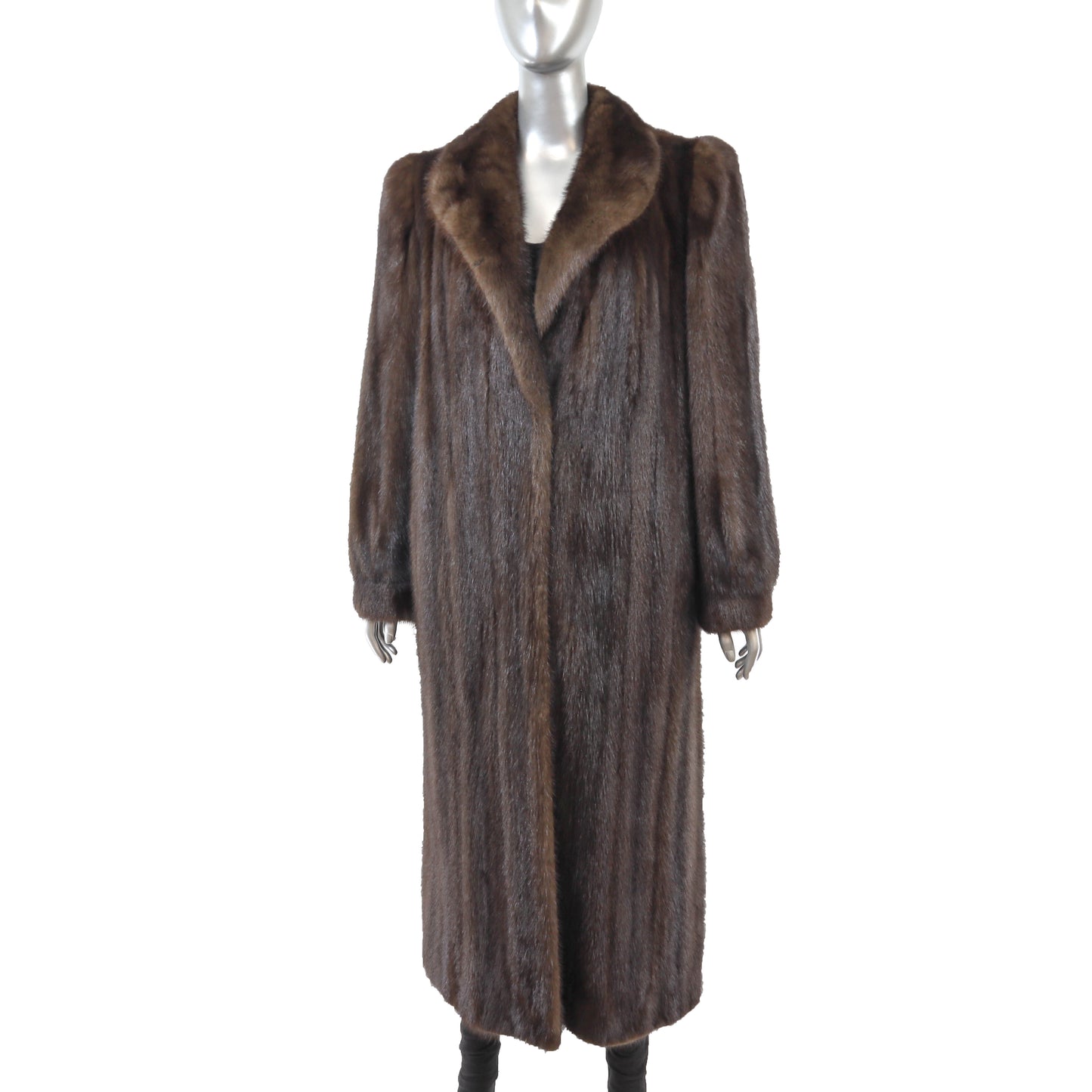 Brown Mink Coat- Size M