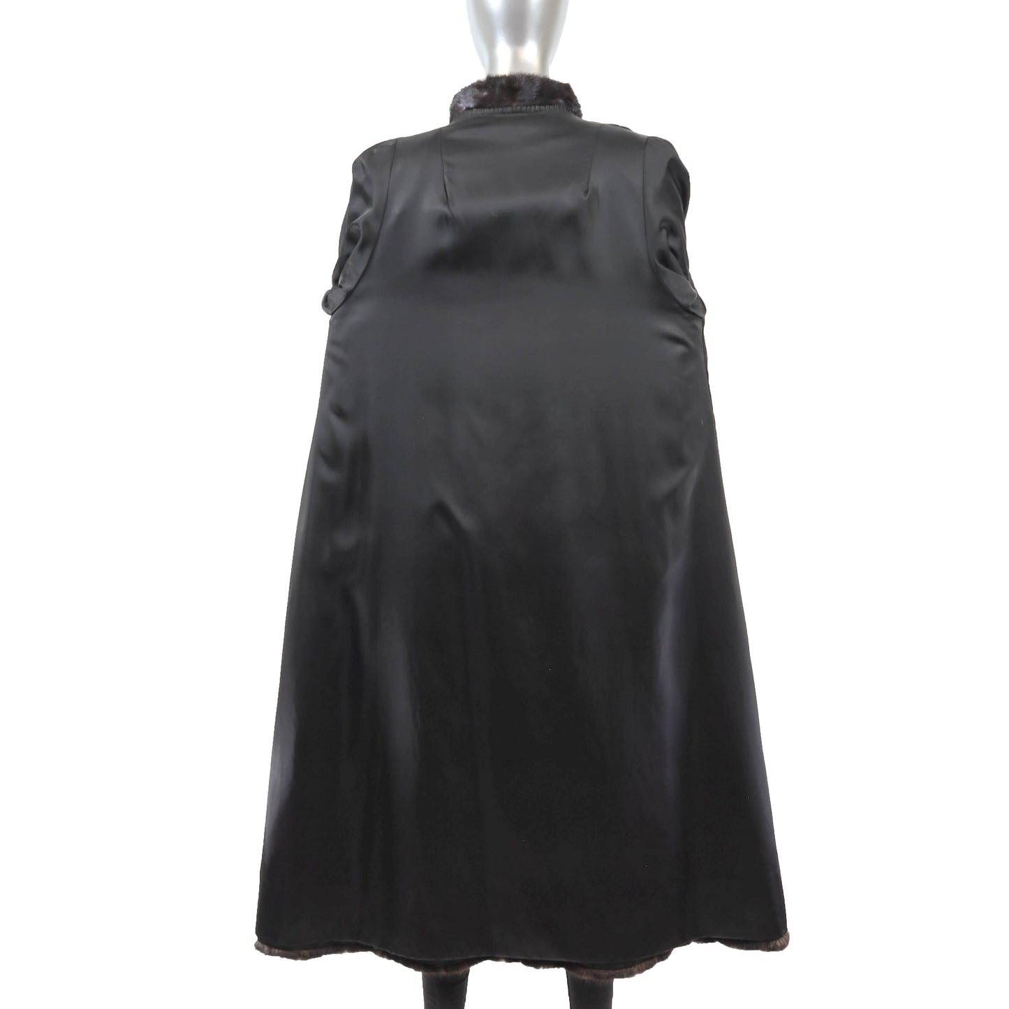 Black Mink Coat- Size M