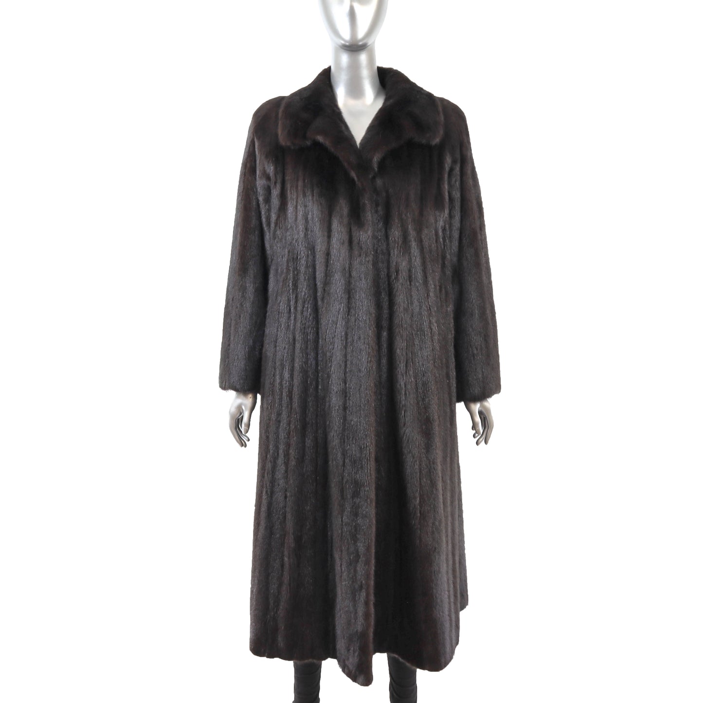 Black Mink Coat- Size M