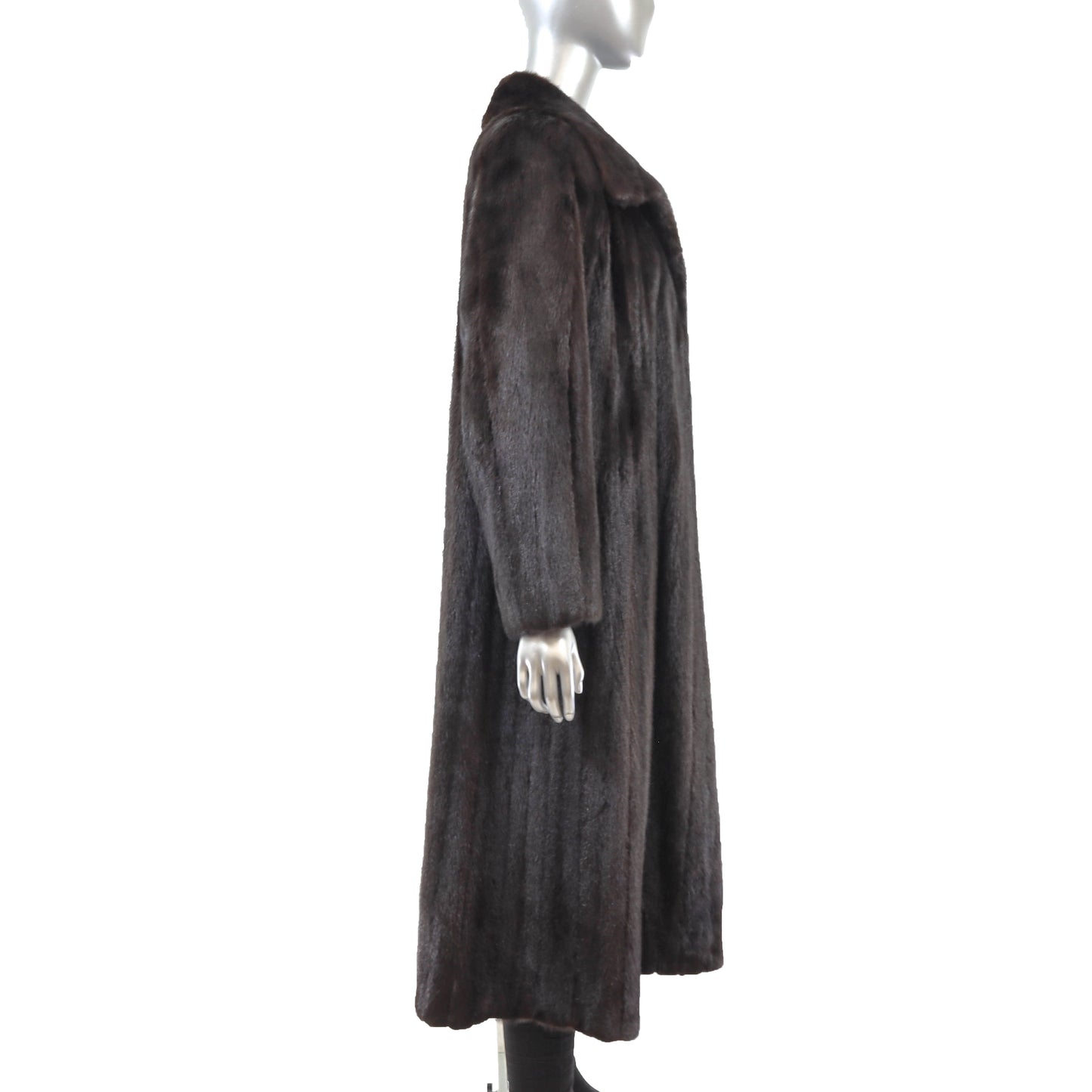 Black Mink Coat- Size M