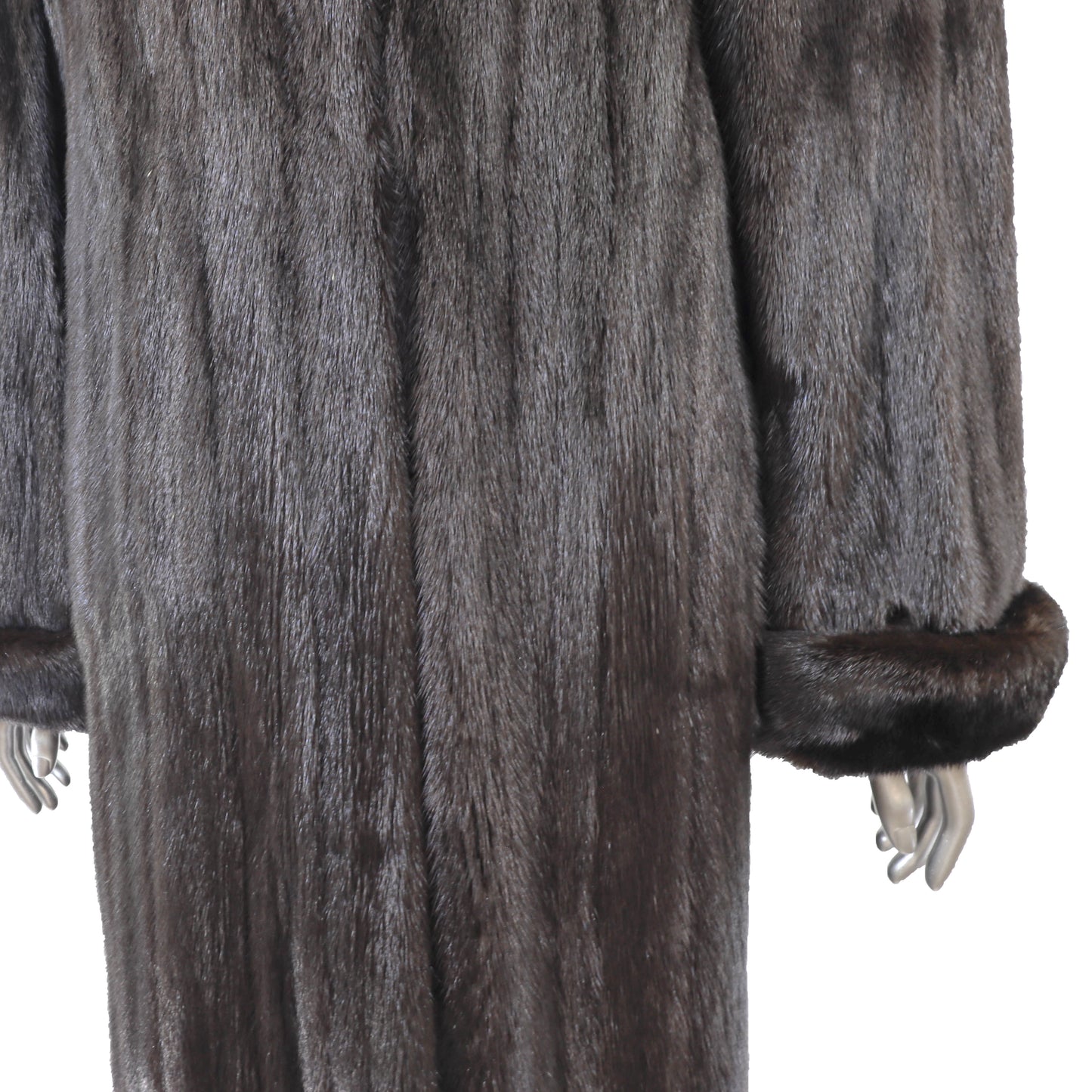 Black Mink Coat- Size XL