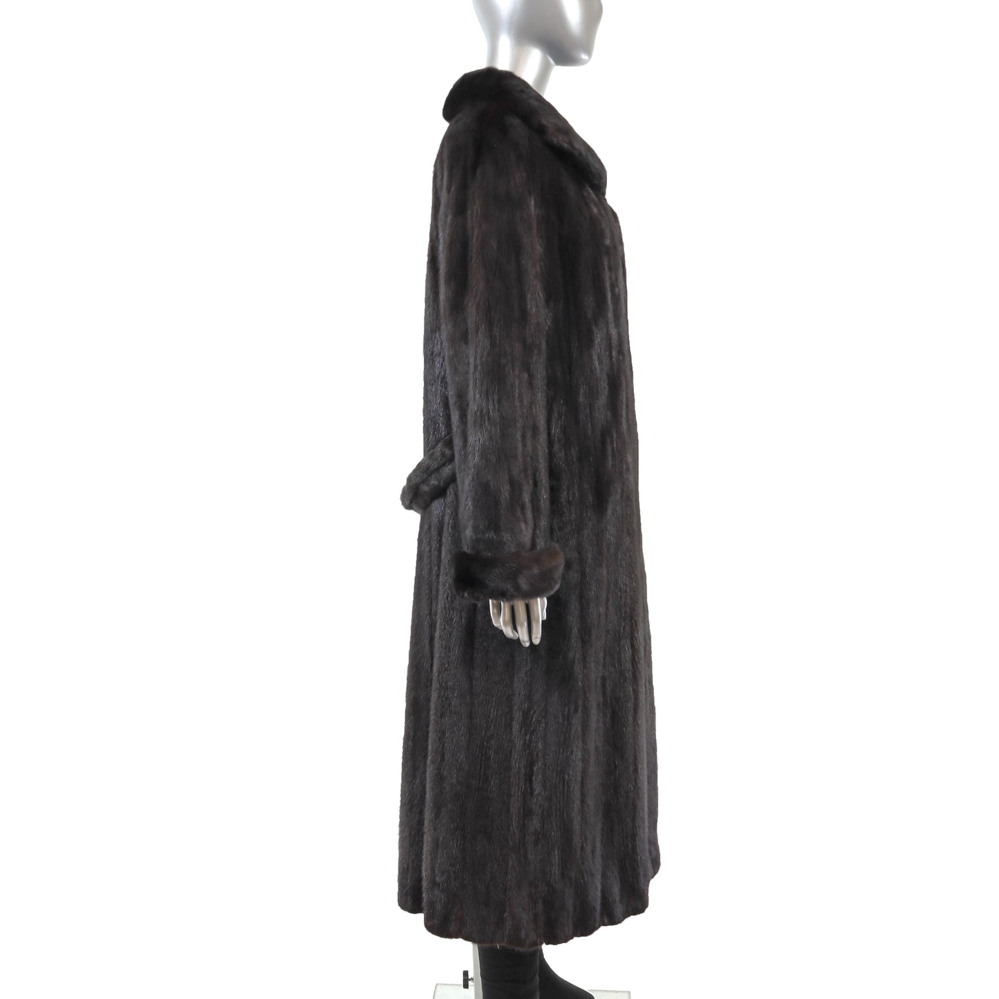 Black Mink Coat- Size XL