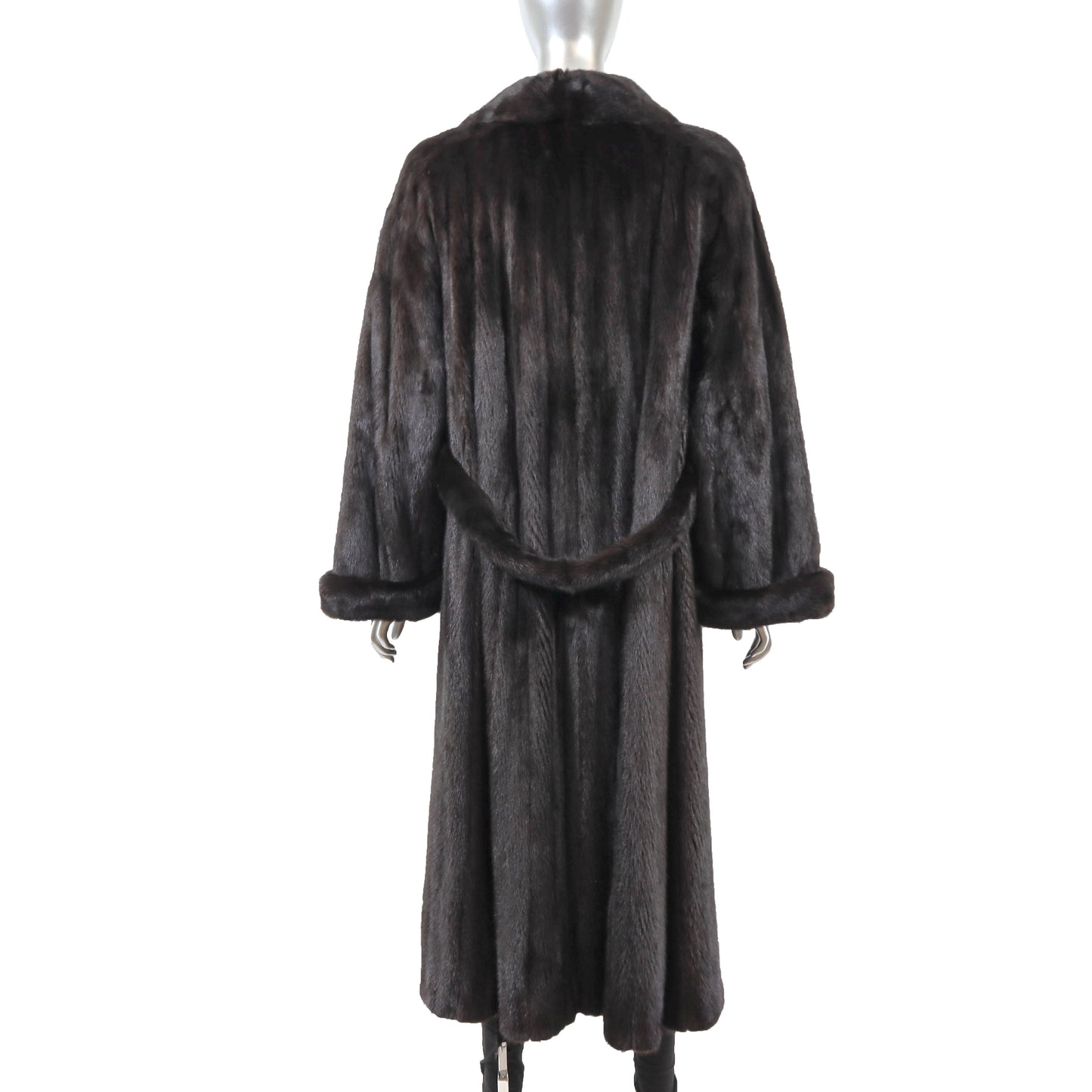 Black Mink Coat- Size XL