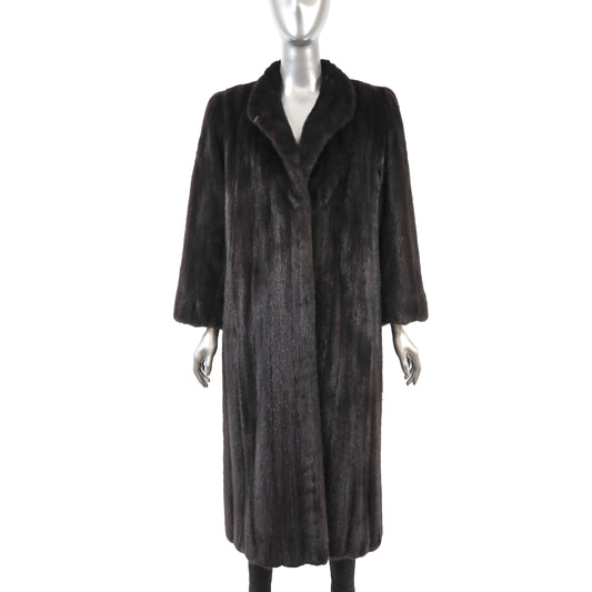 Dark Brown Mink Coat- Size M