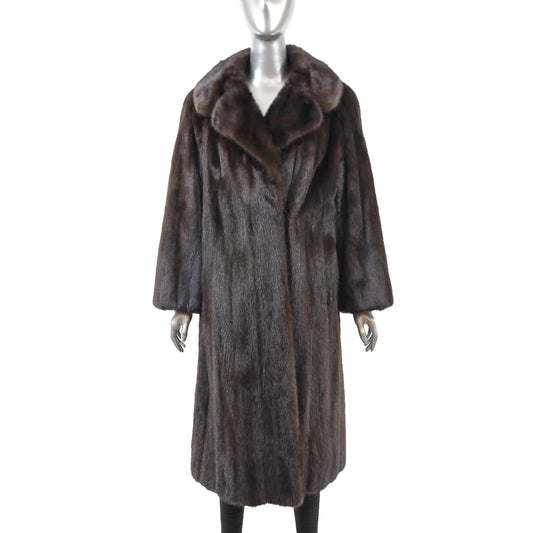 Brown Mink Coat- Size M