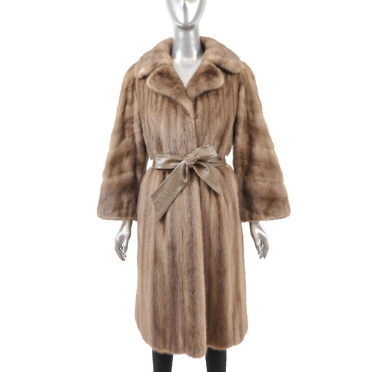 Light Brown Mink Coat- Size S
