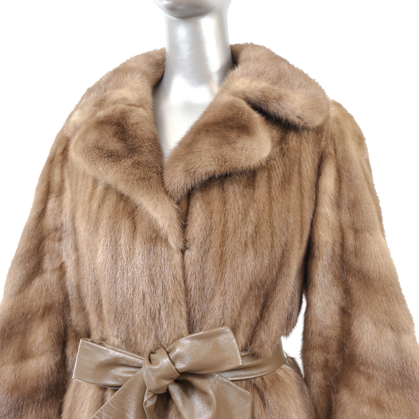 Light Brown Mink Coat- Size S