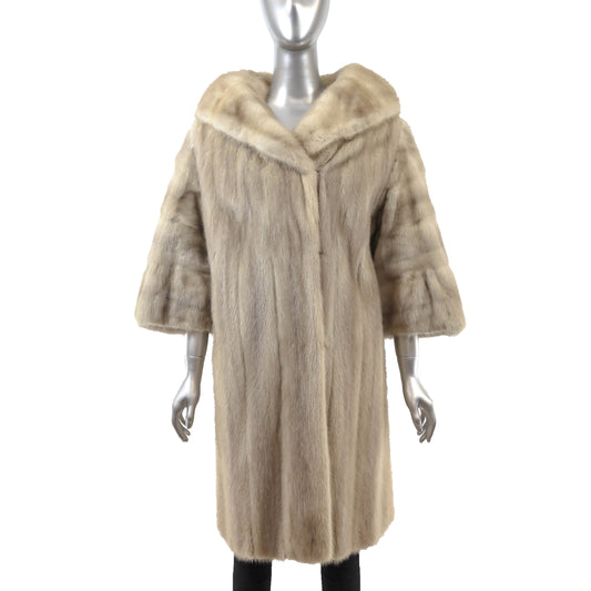 Beige Mink Coat- Size XL