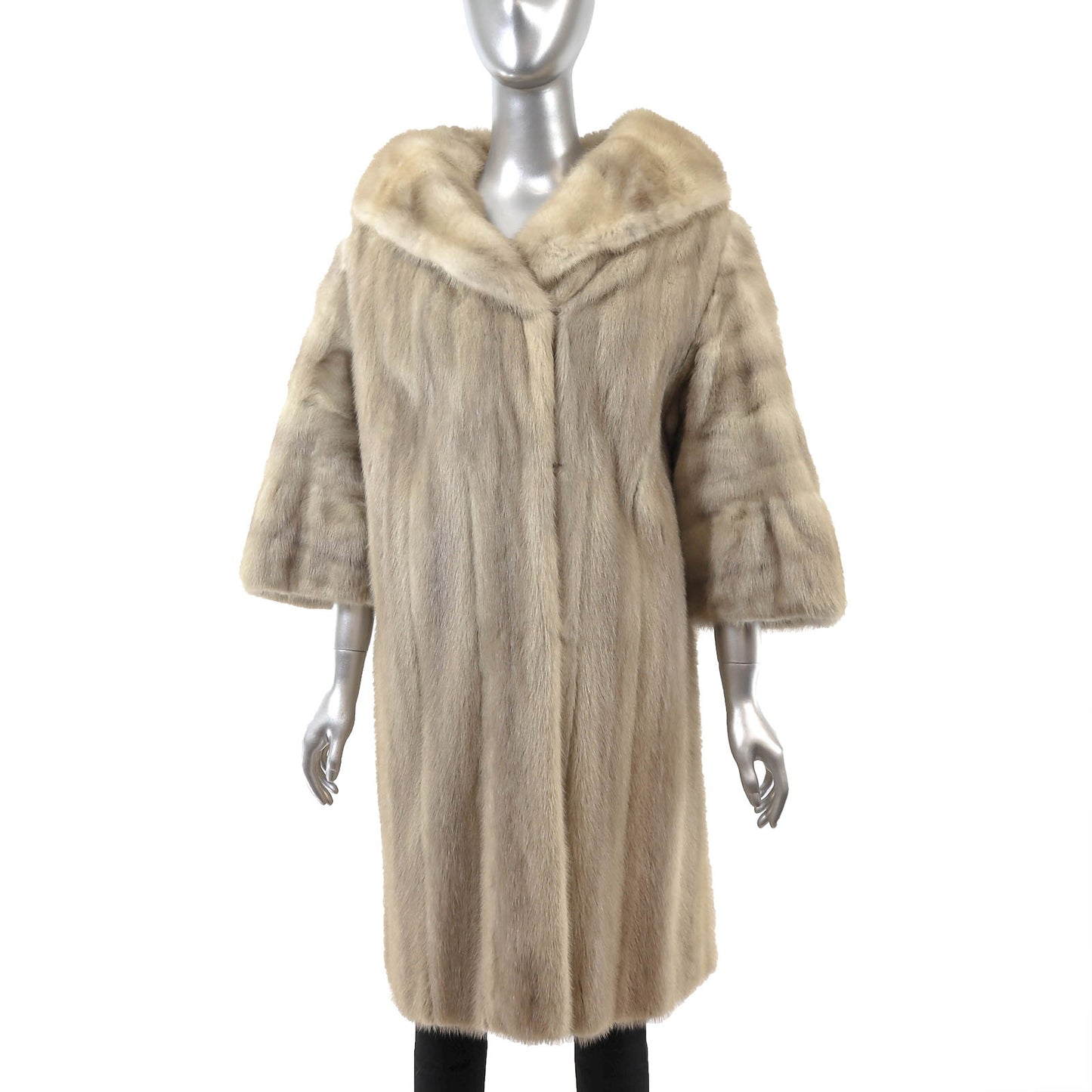 Beige Mink Coat- Size XL