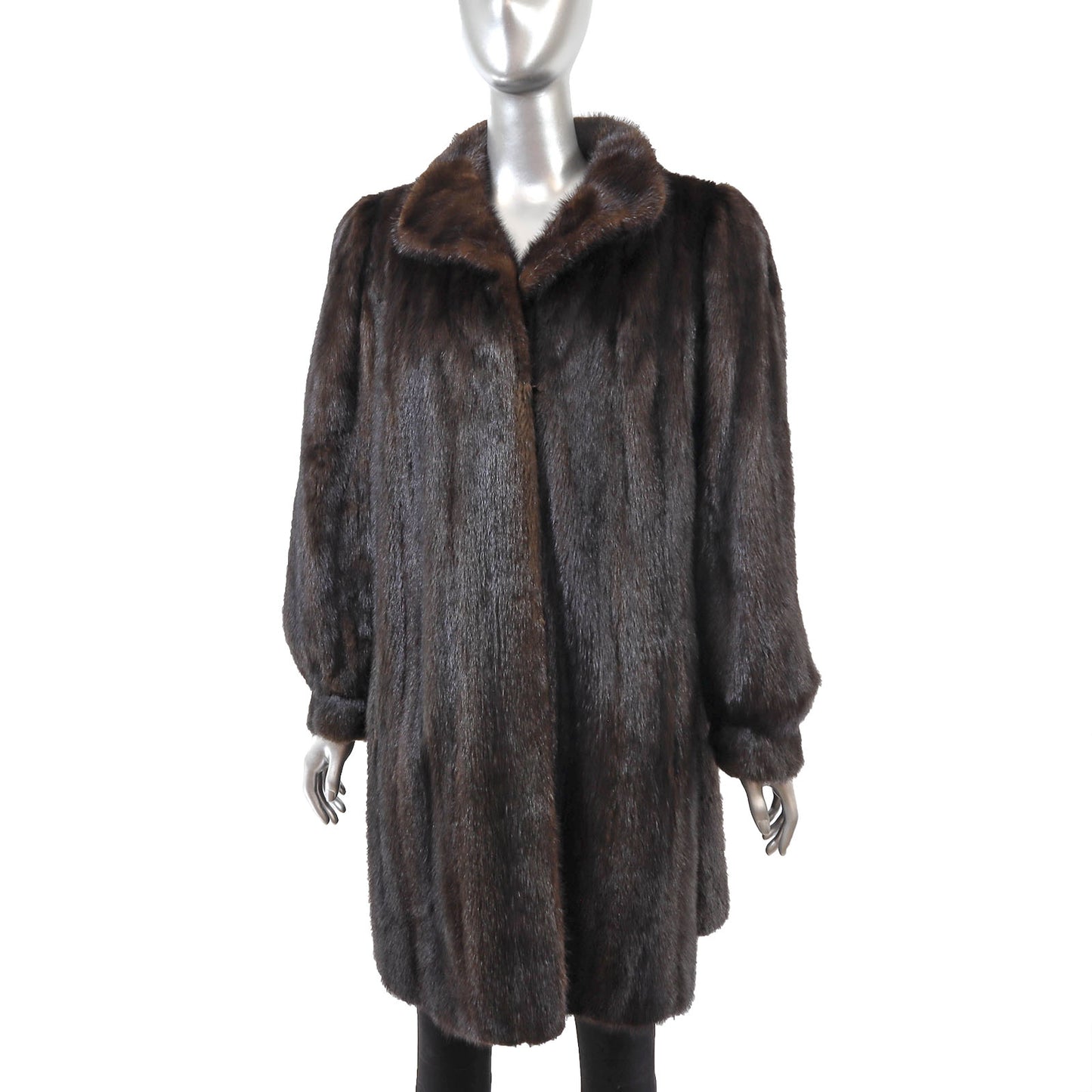 Brown Mink Coat- Size L