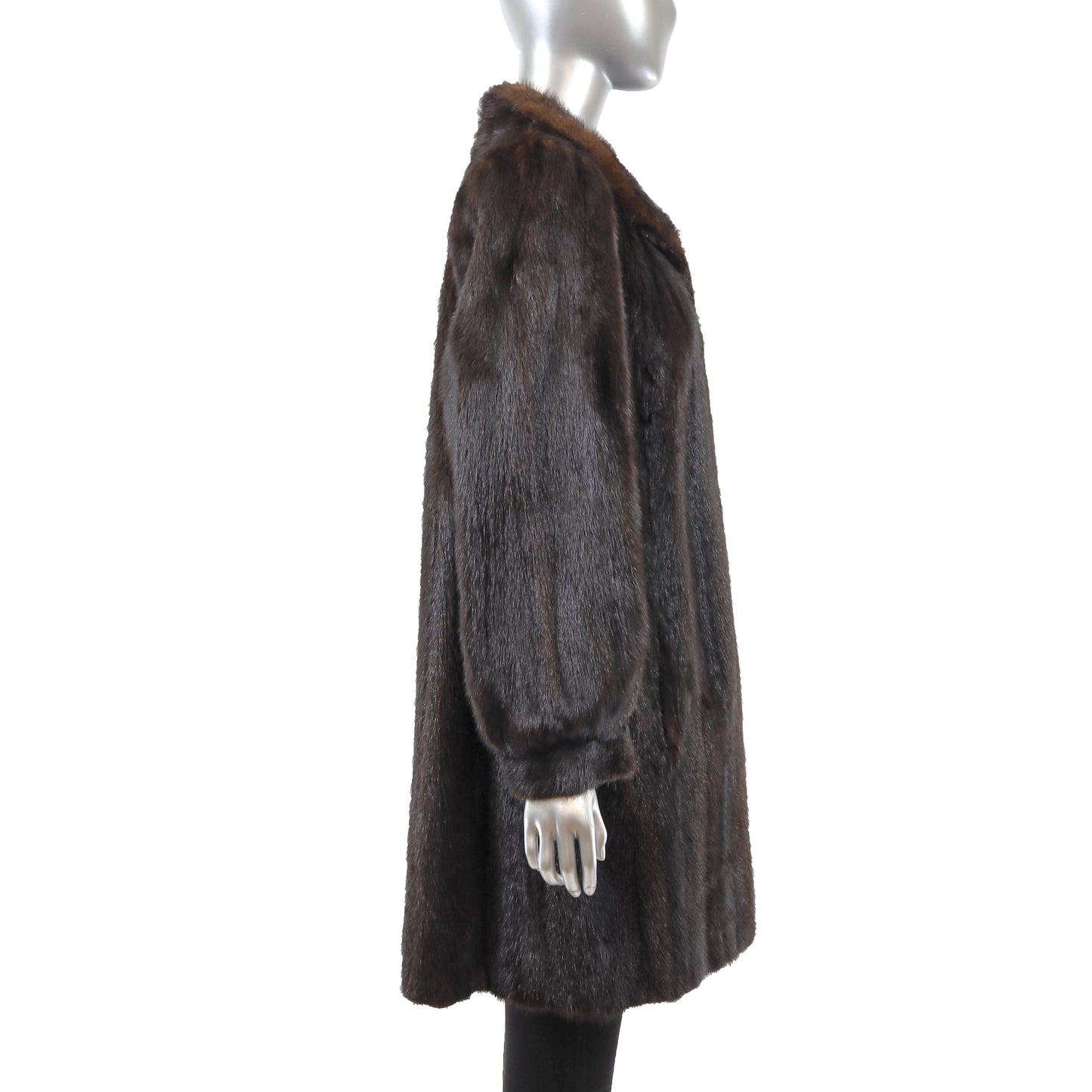 Brown Mink Coat- Size L