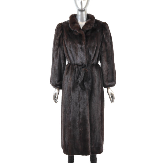 Dark Brown Mink Coat- Size M