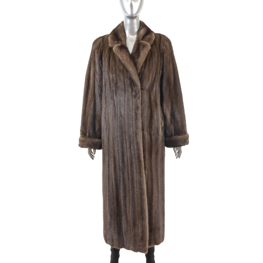 Brown Mink Coat- Size M