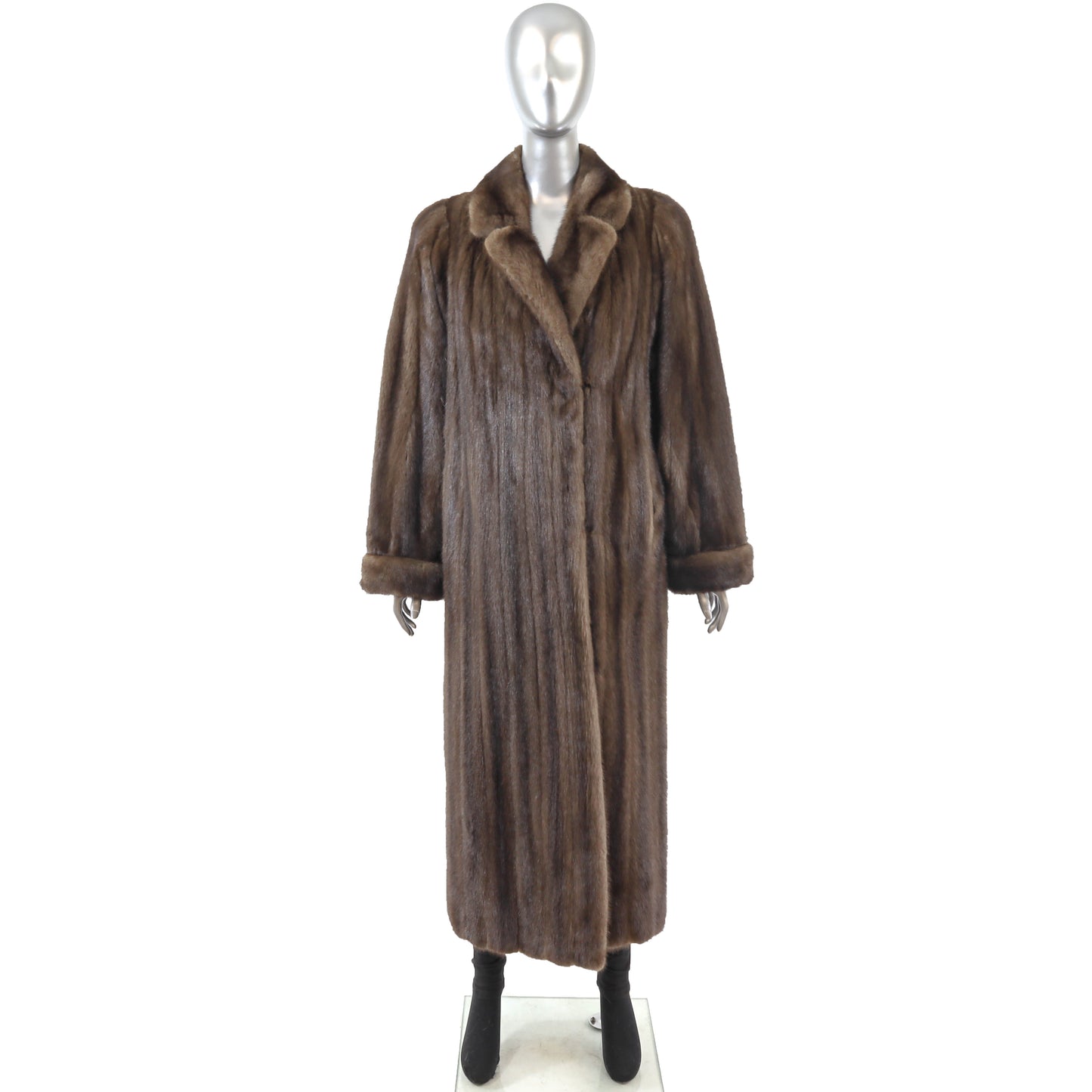 Brown Mink Coat- Size M
