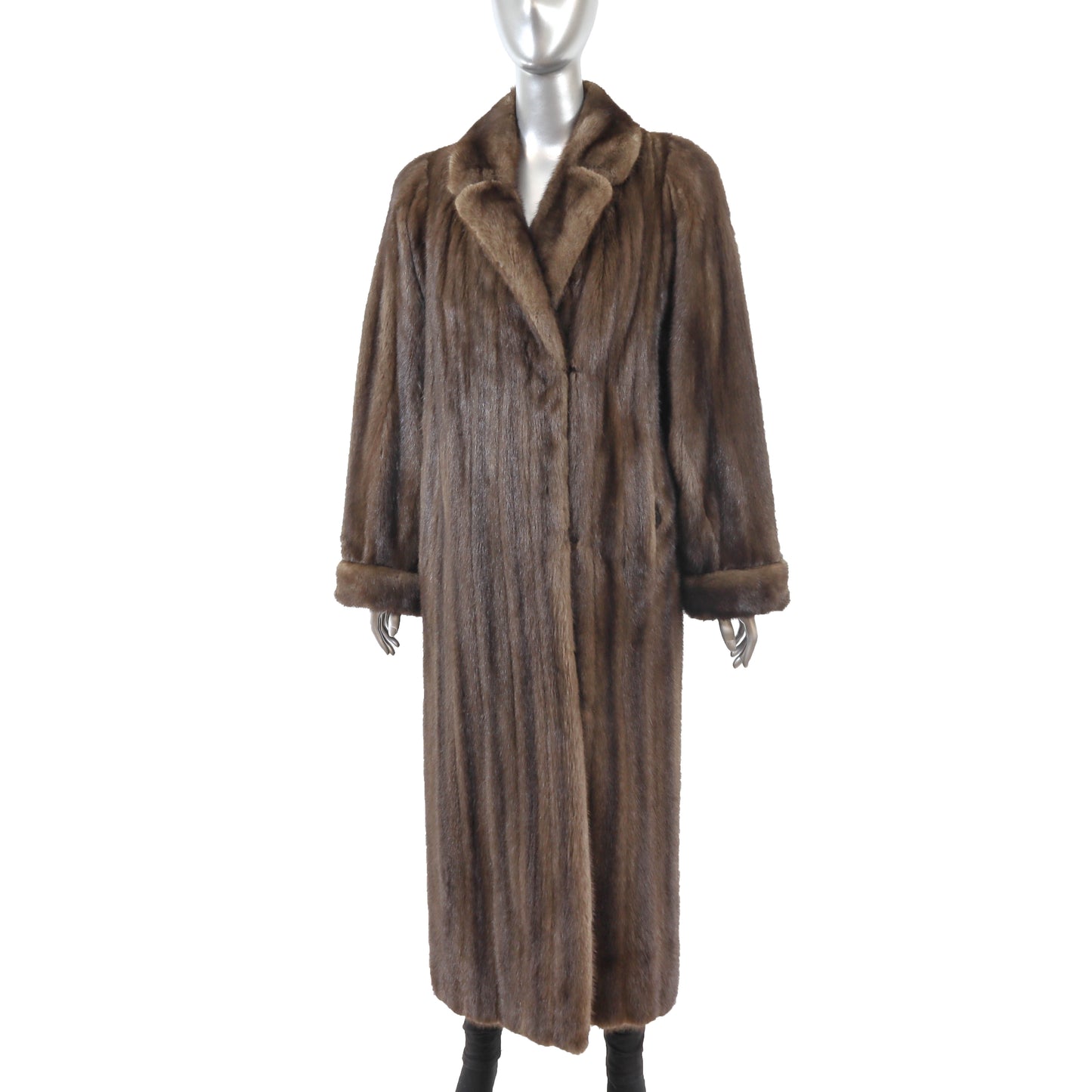 Brown Mink Coat- Size M