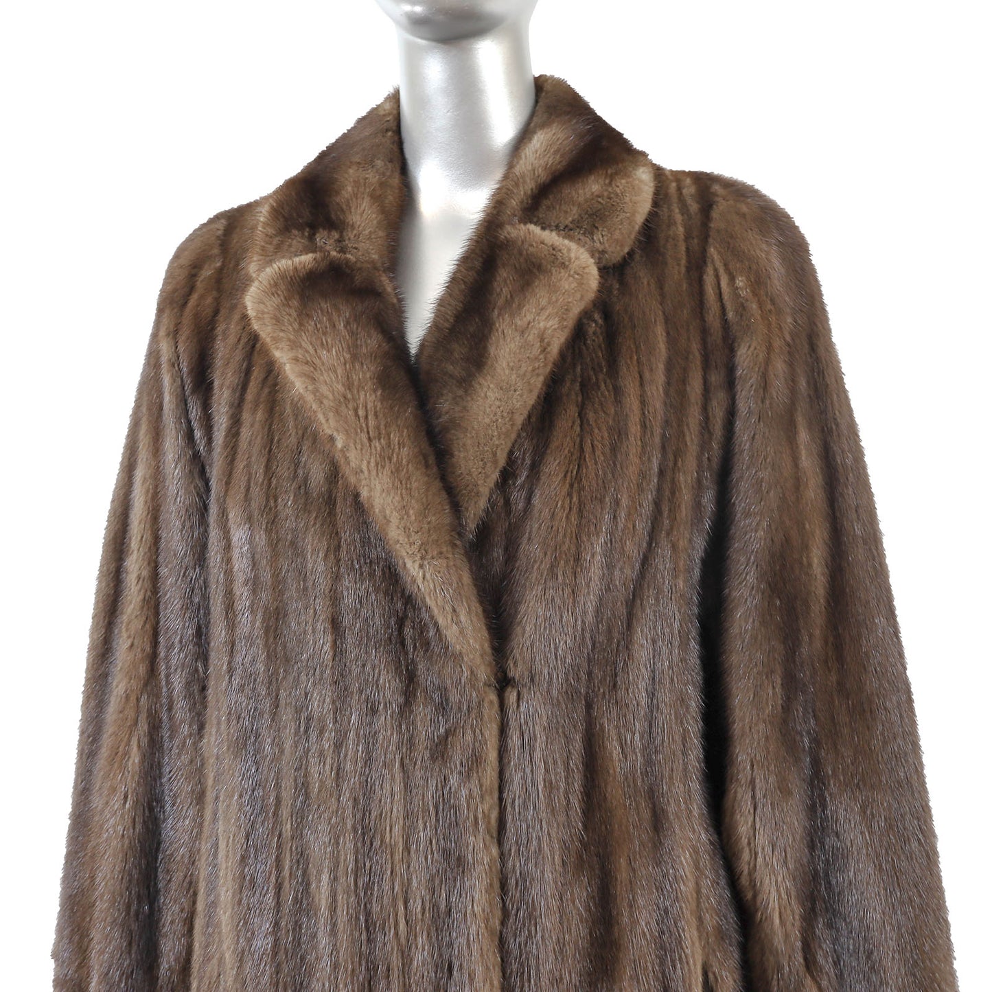 Brown Mink Coat- Size M
