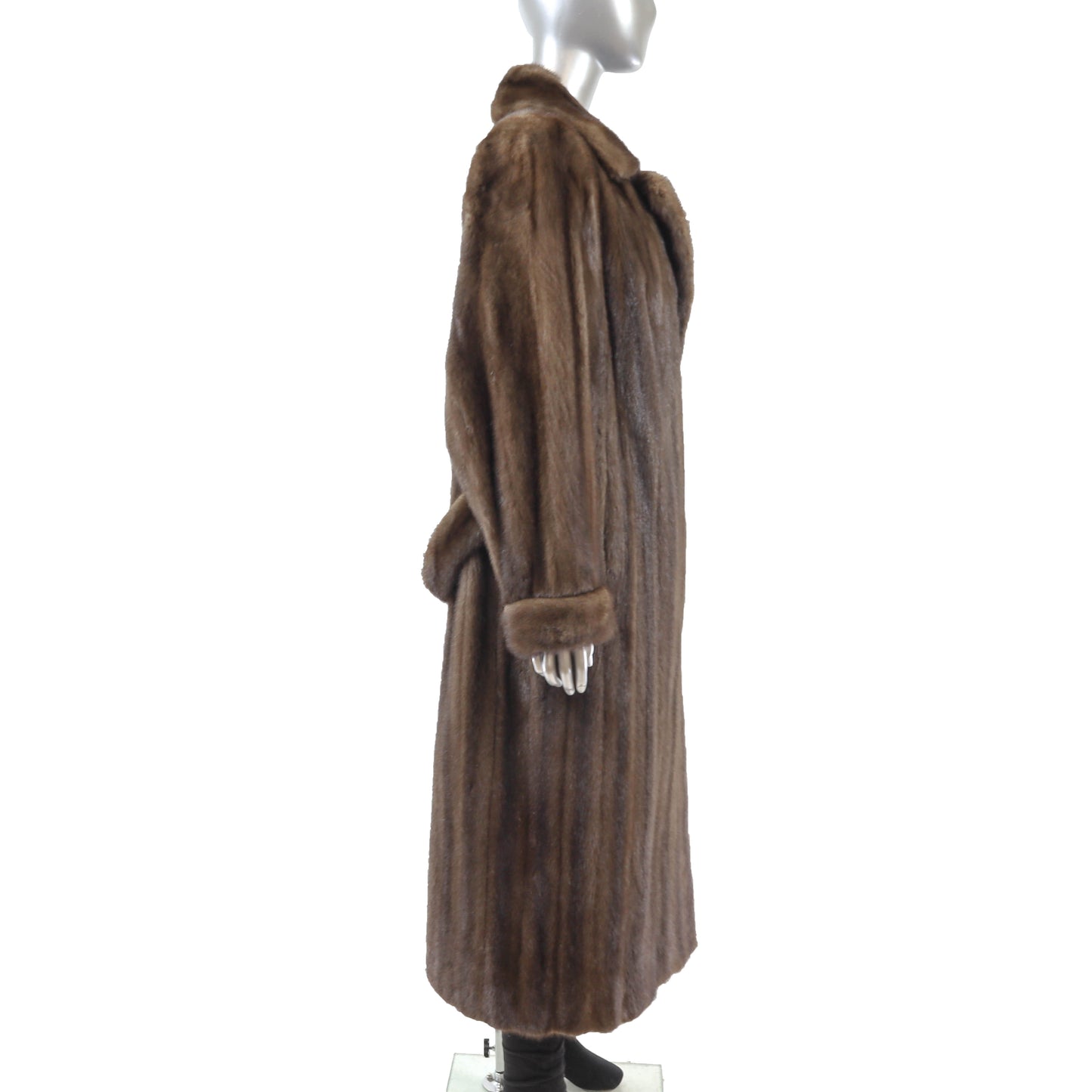 Brown Mink Coat- Size M