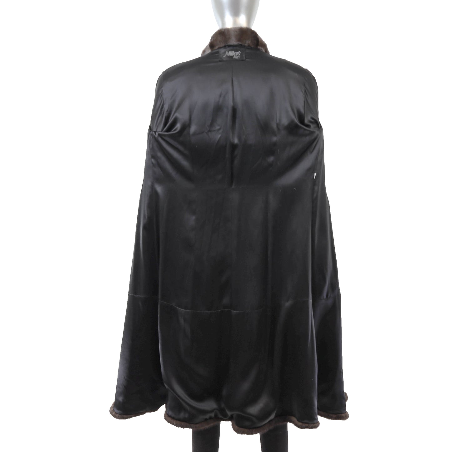 Sheared Mink 7/8 Coat with Mink Trim- Size S