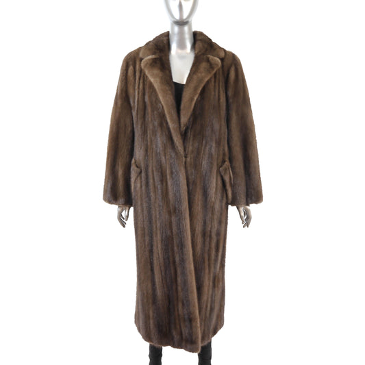 Brown Mink Coat- Size L