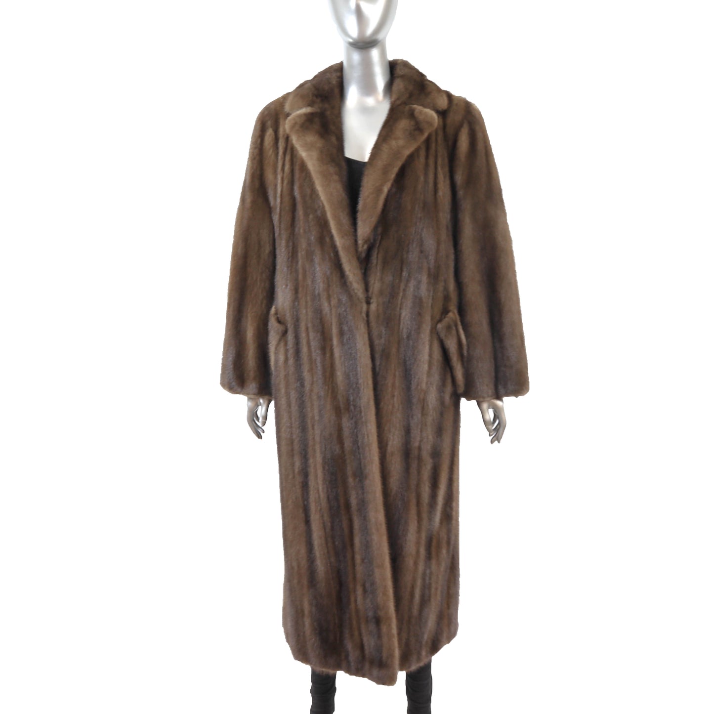 Brown Mink Coat- Size L