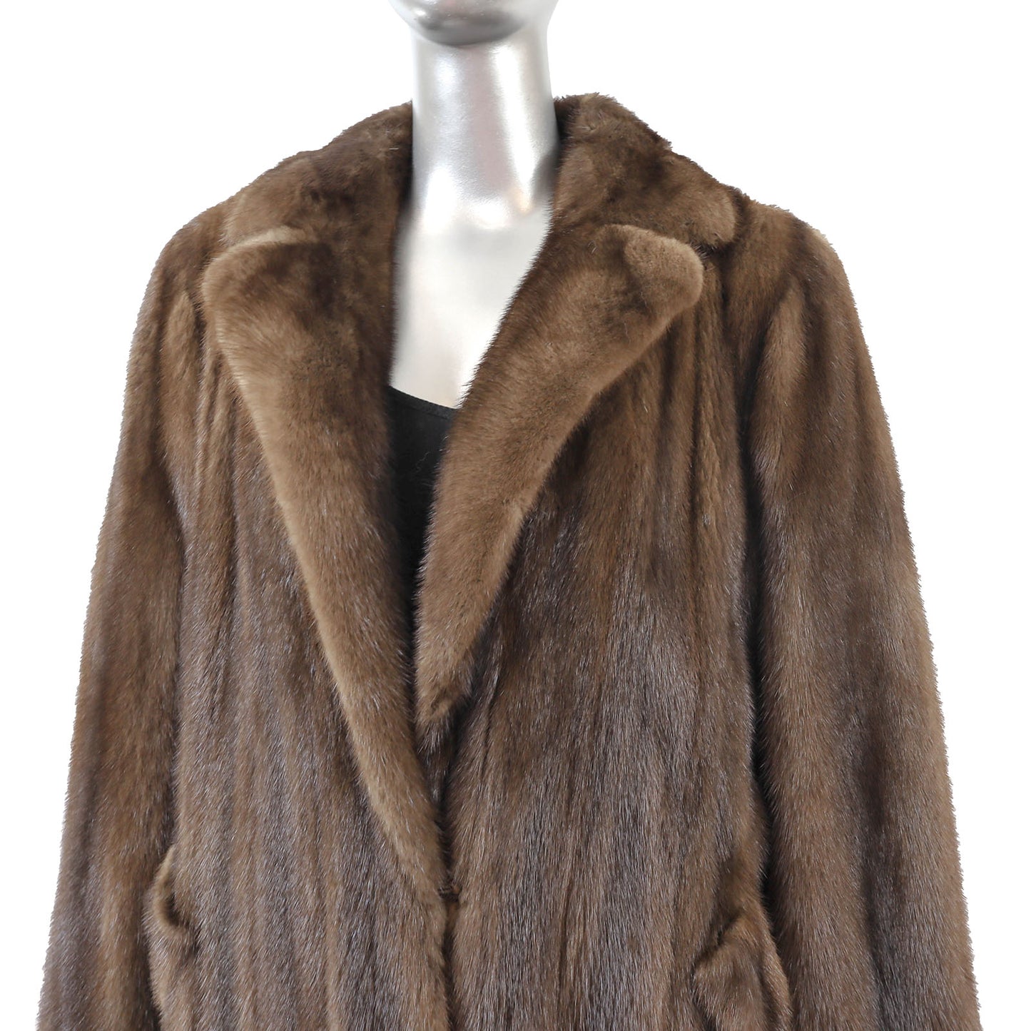Brown Mink Coat- Size L