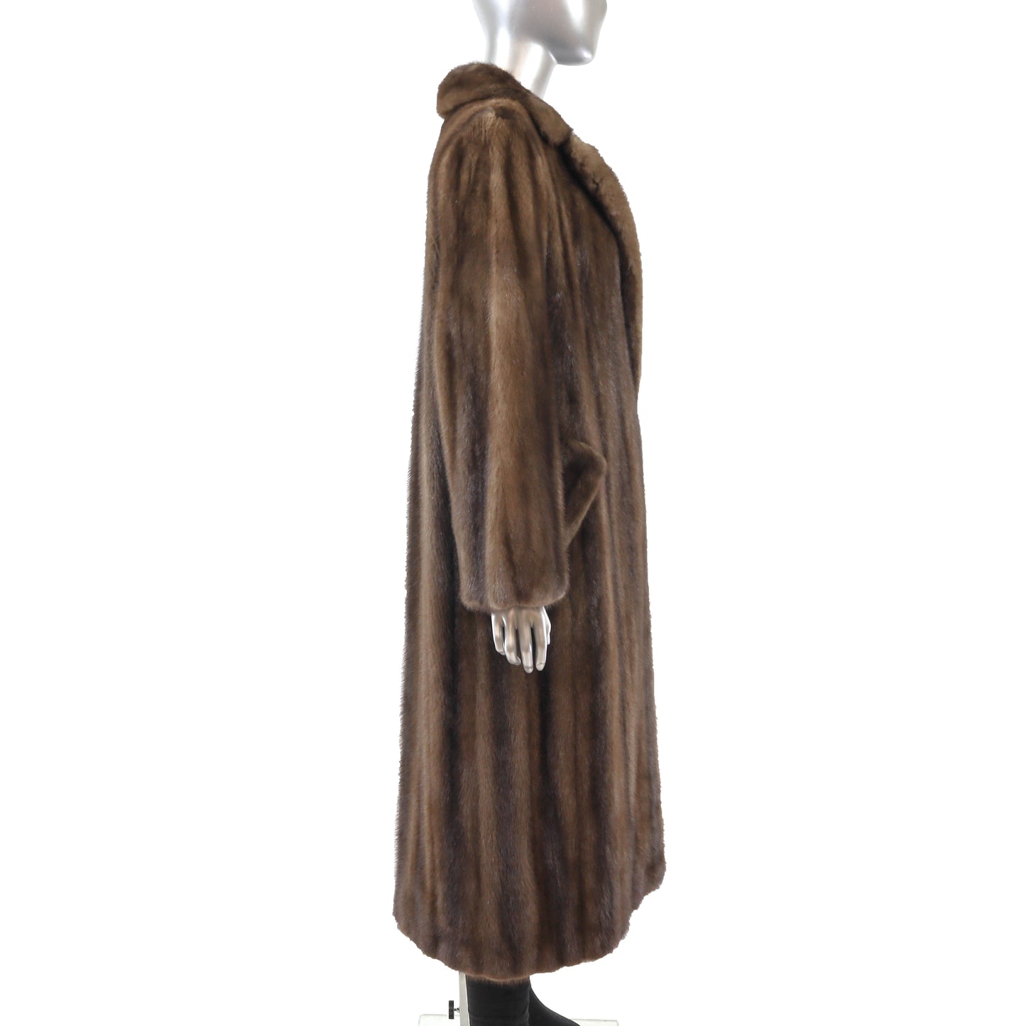 Brown Mink Coat- Size L