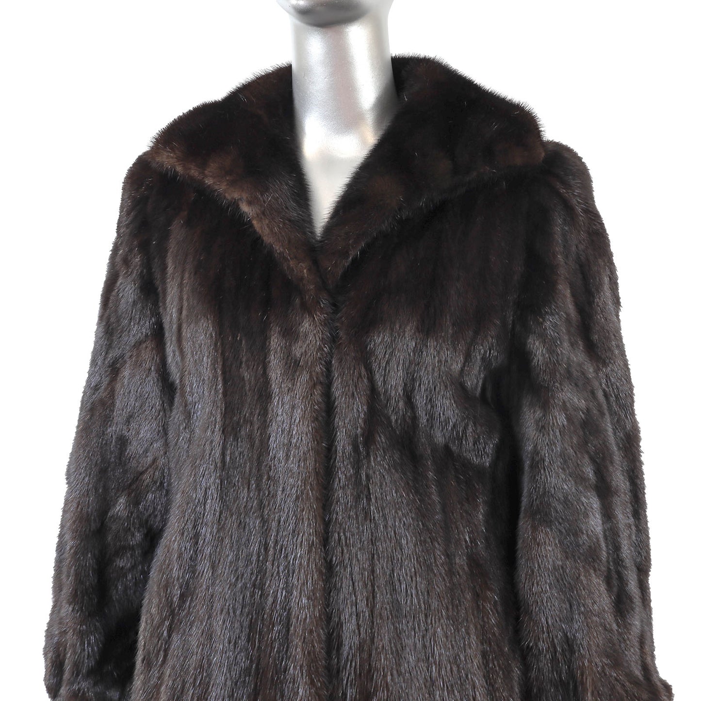 Dark Brown Mink Coat- Size M