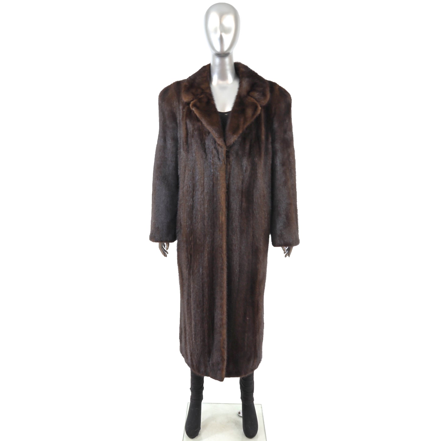 Brown Mink Coat- Size XL