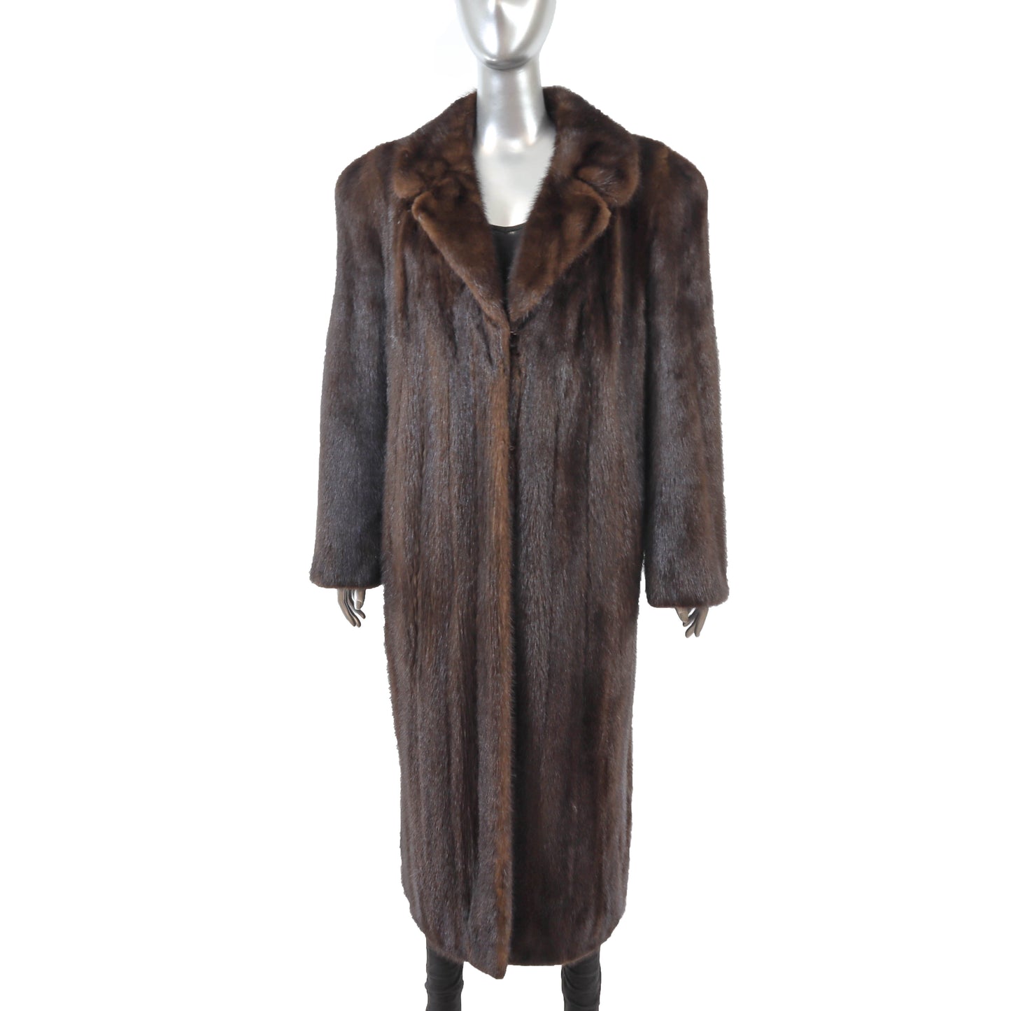 Brown Mink Coat- Size XL