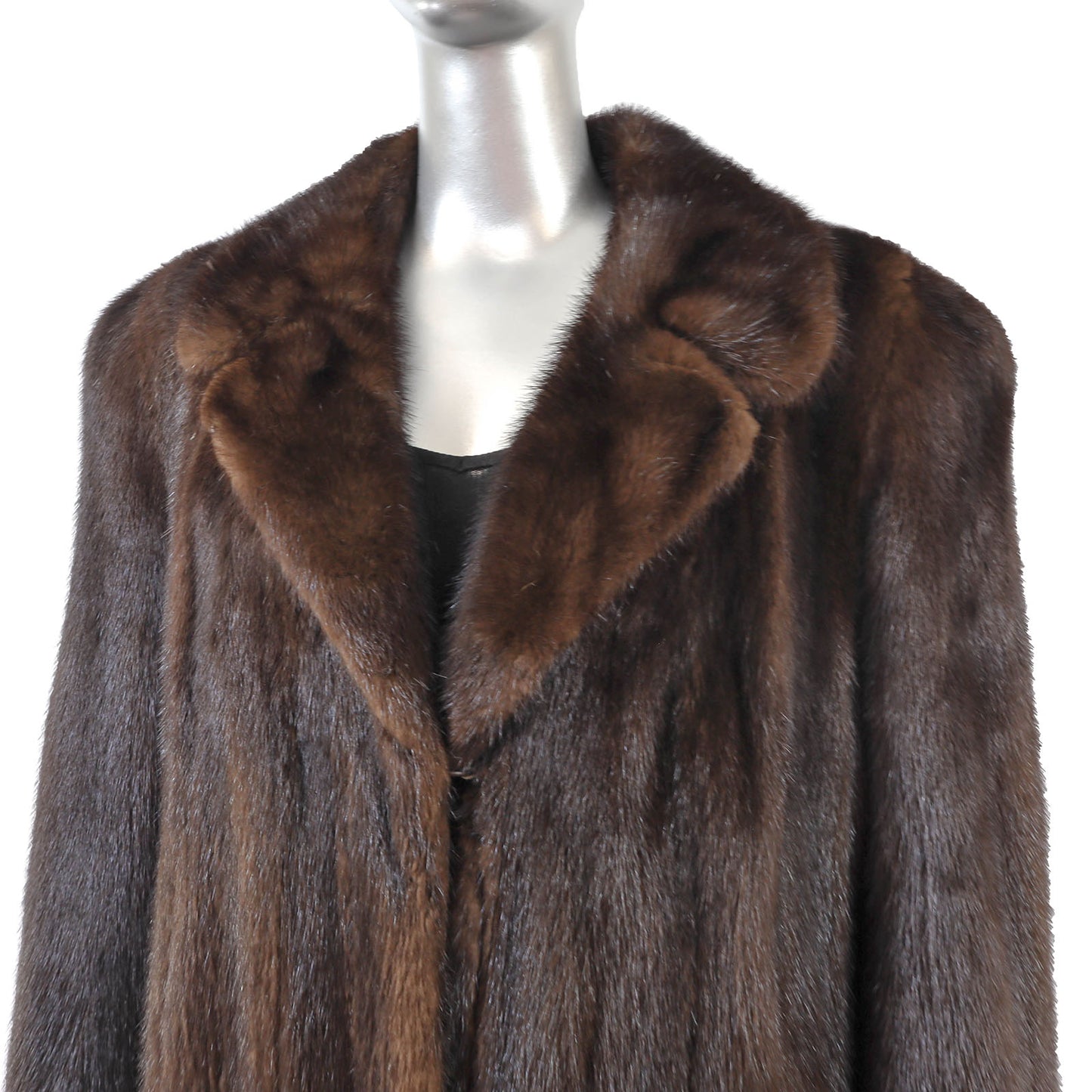 Brown Mink Coat- Size XL
