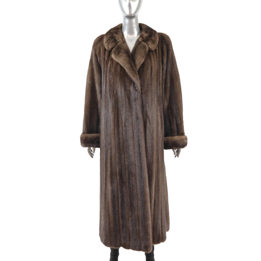 Brown Mink Coat- Size M