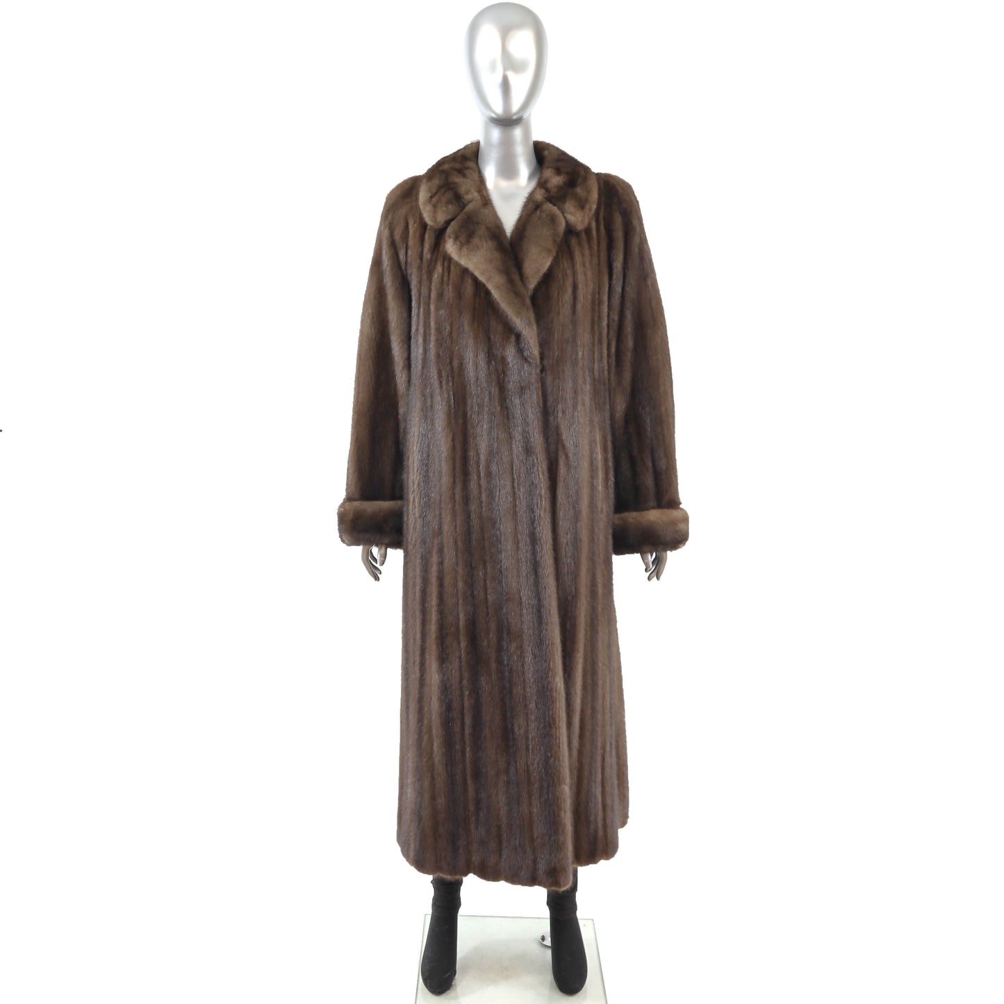 Brown Mink Coat- Size M