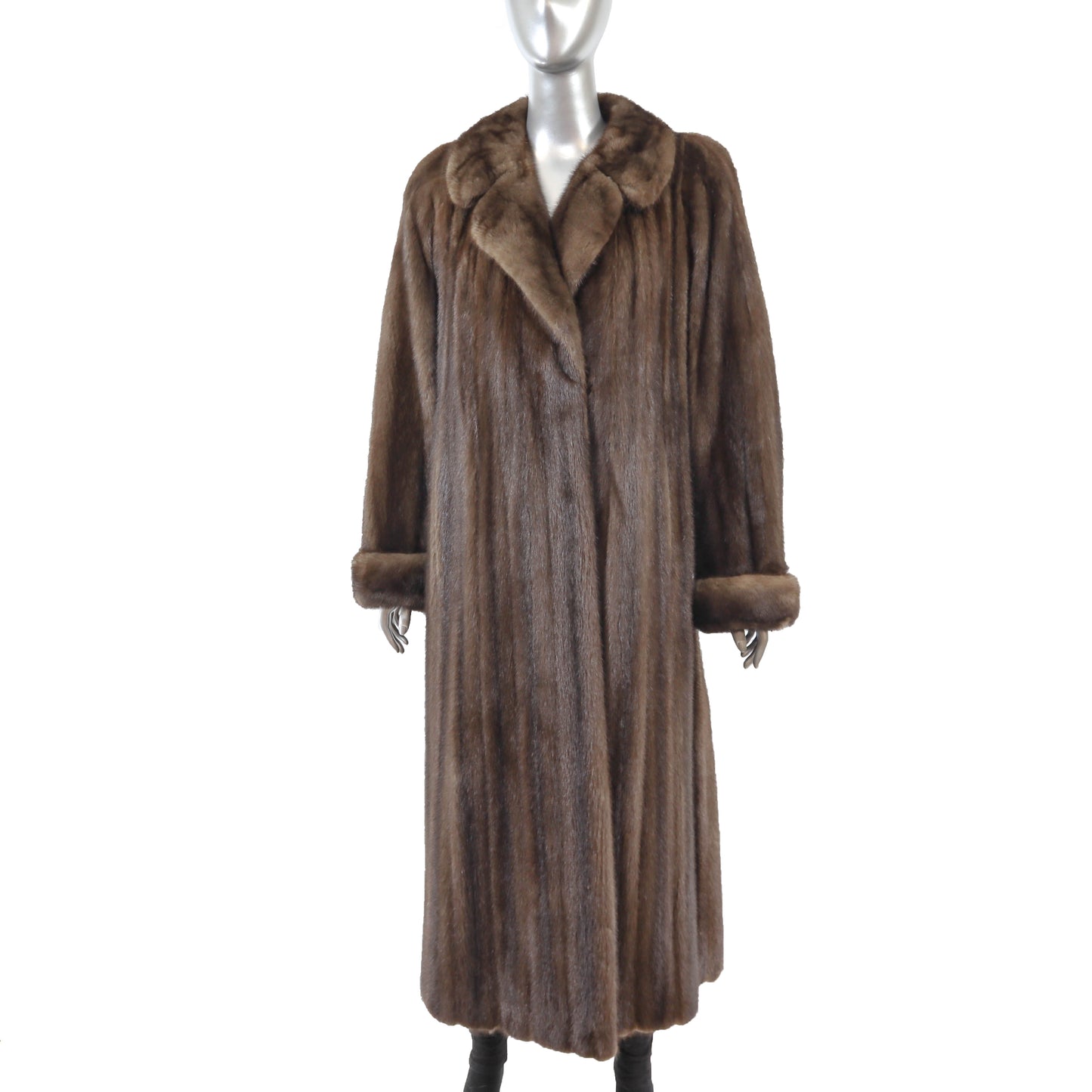 Brown Mink Coat- Size M