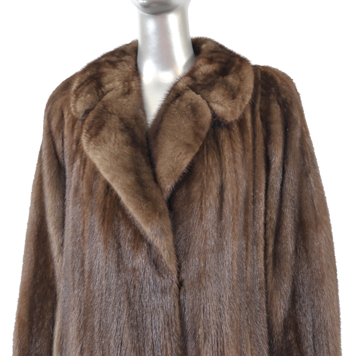 Brown Mink Coat- Size M