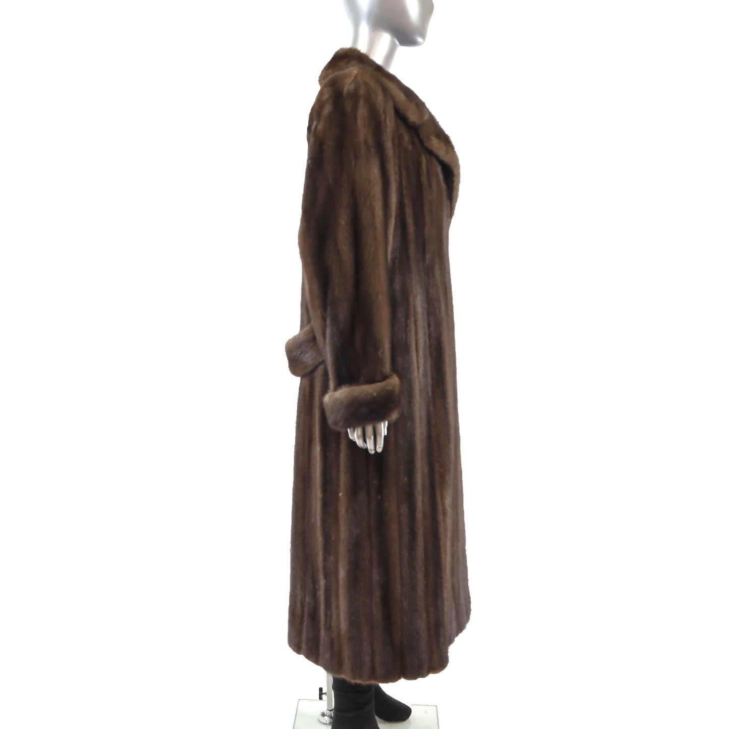Brown Mink Coat- Size M