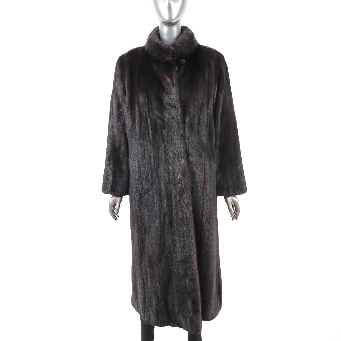 Black Mink Coat- Size L