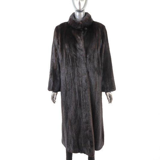 Black Mink Coat- Size L
