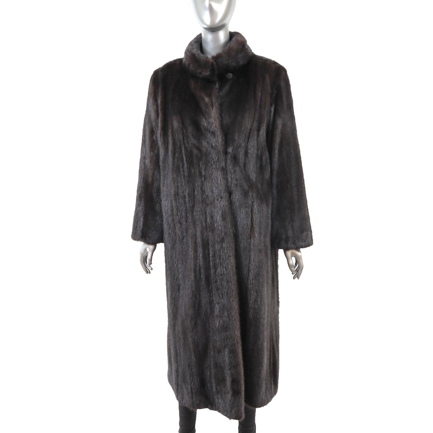 Black Mink Coat- Size L