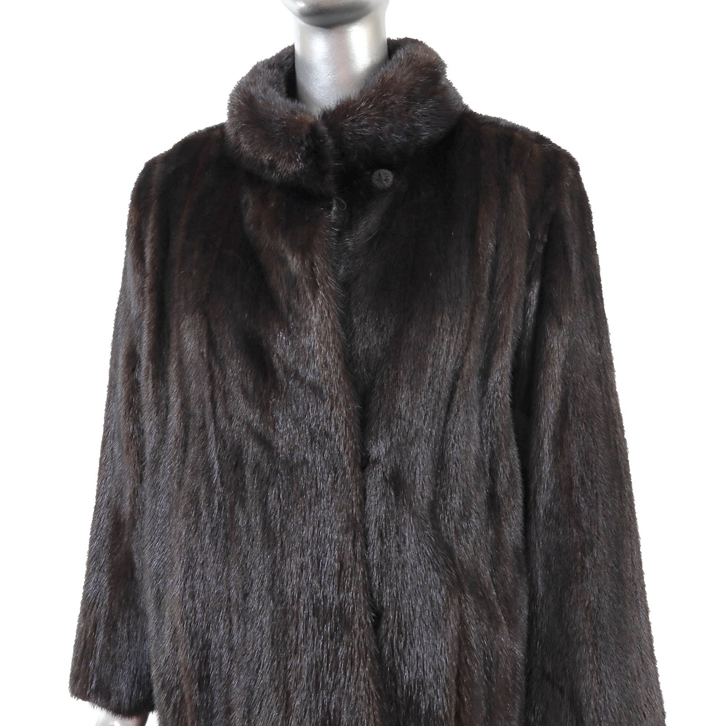 Black Mink Coat- Size L
