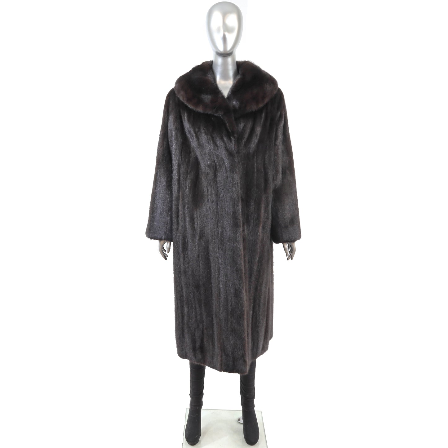 Black Mink Coat- Size L